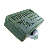 Porte savon "Trident" teinté vert 